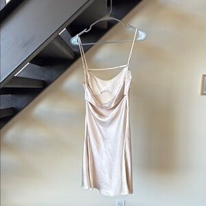 Elegant Cream Slip Dress